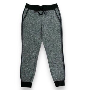 NWOT White House Black Market Size XS Regular Black Tweed Joggers w/Pockets